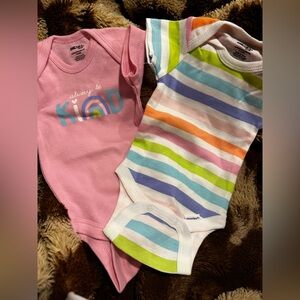 Large lot of brand new baby girl onesies (17)
